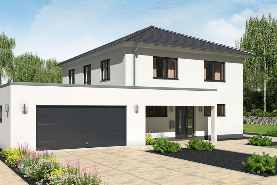 Große Stadtvilla mit vielen Extras - Blick von der Straße